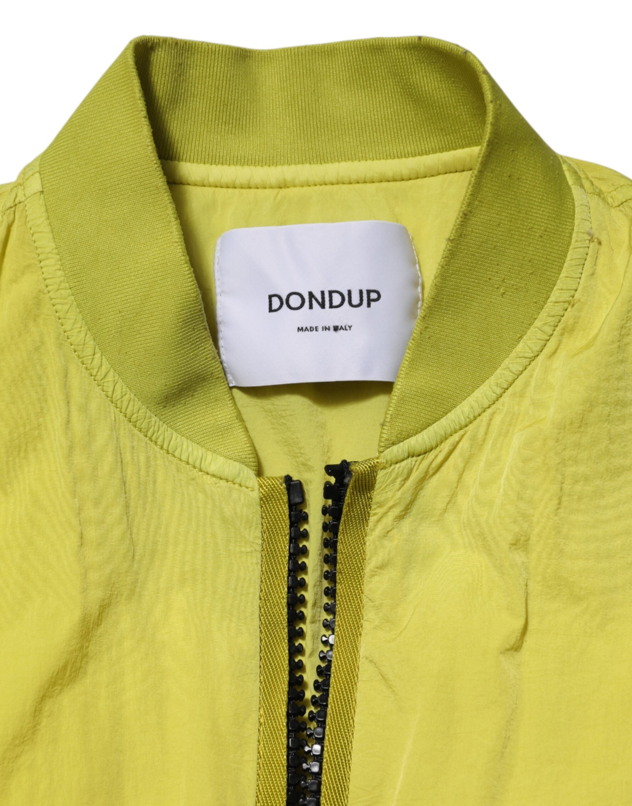 Dondup Gelbe Polyamid-Bomberjacke mit Reißverschluss für Damen